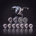 Shimano 22 Aldebaran BFS with the full bearing kit: 2 Apex, 2 Edge Open and 7 Core bearings