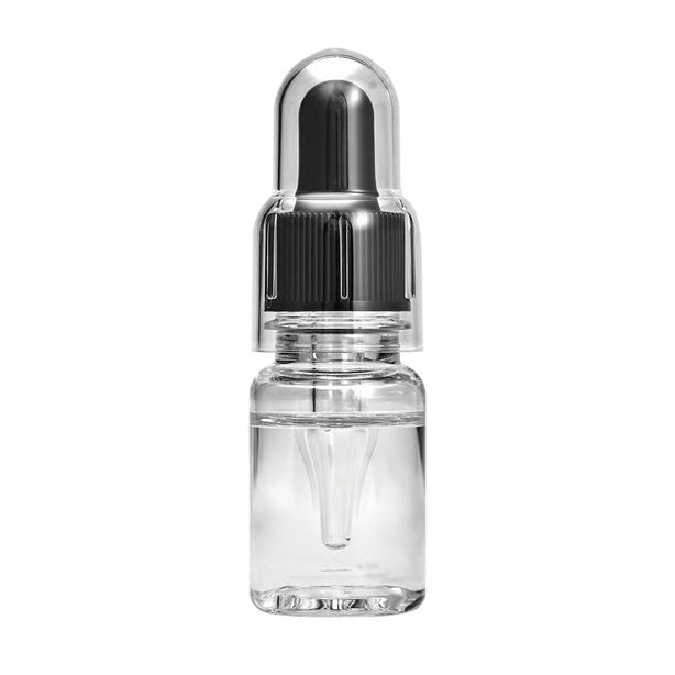 Glitch Oil Tumble Weed in a small clear dropper bottle with a black cap and clear cover, on a white background